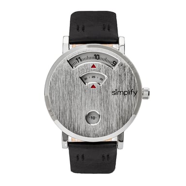 Simplifique el reloj con correa de cuero 7000