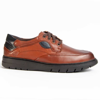 Purapiel Zapato Oxford Confore Marron