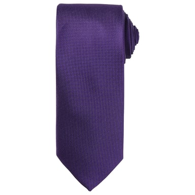 Premier Unisex Adult Micro Waffle Tie (Purple)