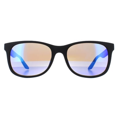 Gafas de sol negras mate Dragon Wilder 46689-003 con lente Lumalens azul ionizado.