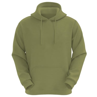 VR2 Denim Mens Plain Hoodie Long Sleeve Pullover