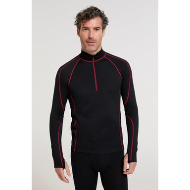 Mountain Warehouse Mens Asgard III Merino Wool Thermal Top (Red)