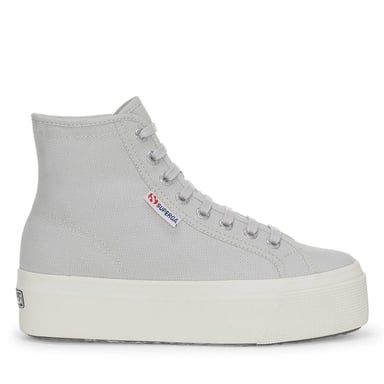 Superga Womens/Ladies 2708 Lace Up High Tops (Grey Silver/Avorio)
