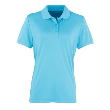 Premier Womens/Ladies Coolchecker Pique Polo Shirt (Turquoise)