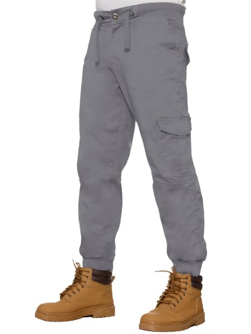 Enzo | Mens Cuffed Cargo Jean Joggers