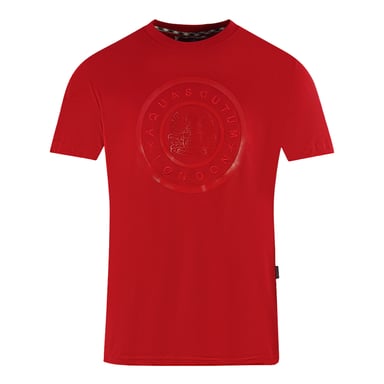 Aquascutum London Circle Logo camiseta roja
