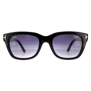 Gafas de sol Tom Ford Square Hombre Negro y Marrón Gris humo degradado