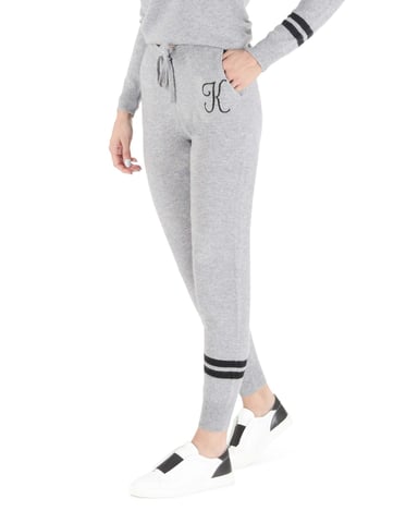 Pantalon De Survetement En Cachemire Crown Of Edinburgh Morningside Gris K