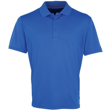 Premier Mens Coolchecker Pique Short Sleeve Polo T-Shirt (Royal)