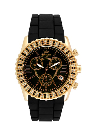 Yonger y Bresson: reloj con bisel de oro amarillo
