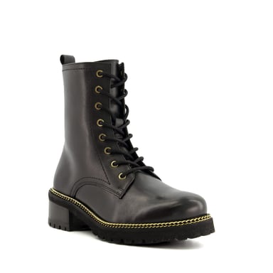 Dune Ladies Chain-Detail Combat Boots PAYDEN