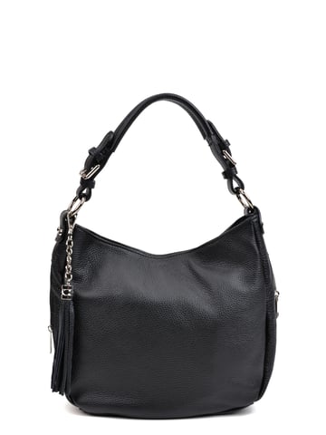 Anna Luchini SS22 AL 1516 Black Leather Bag