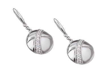 Orphelia Women's 925 Sterling Silver Drop Earrings - Silver ZO-5856
