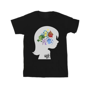 Disney Boys Inside Out Head Silhouette T-Shirt (Black)