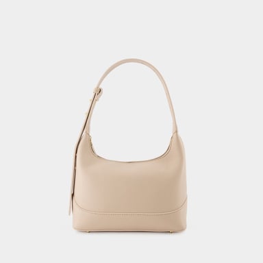 Bolso Hobo Loop - Elleme - Piel - Beige