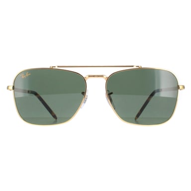 Ray-Ban Cuadradas Unisex Oro Verde RB3636 New Caravan