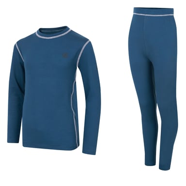 Dare 2B Childrens/Kids Pow II Plain Base Layer Set (Moonlight Denim)