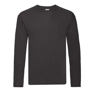 Fruit Of The Loom Mens R Long-Sleeved T-Shirt (Black)
