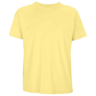 SOLS Mens Boxy Organic Oversized T-Shirt (Light Yellow)