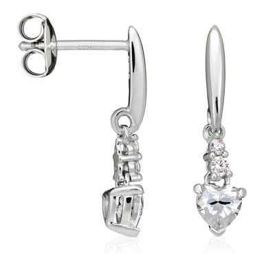 Orphelia Women's 925 Sterling Silver Drop Earrings - Silver ZO-5136