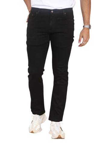 MYT Vaqueros de pierna recta para hombre Denim hiperelástico en negro