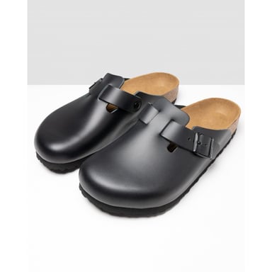 Birkenstock Boston Natural Leather Unisex Clogs