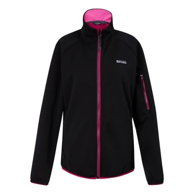 Regatta Womens/Ladies Ravenhill Full Zip Fleece Top (Black/Pink Potion)