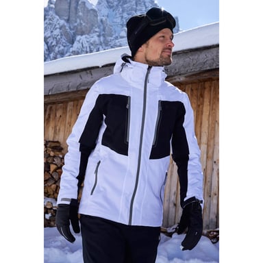 Mountain Warehouse Mens Phase Extreme Waterproof Ski Jacket (White)