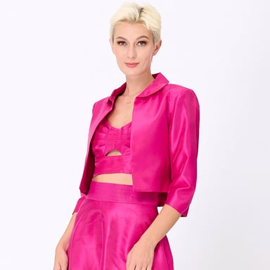 Taffeta Crop Jacket