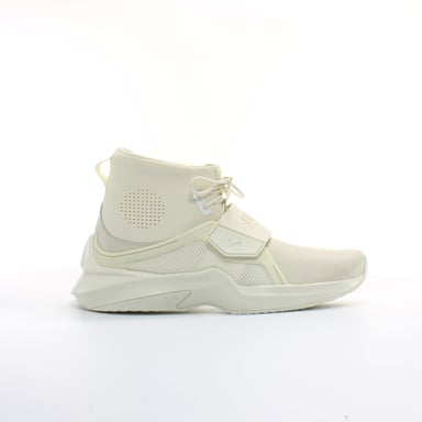 Puma Ignite Fenty White Cuero White Womens Lace Up Trainers 190398 04