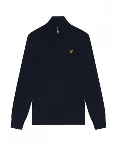 Lyle & Scott Cotton Merino Mens Quarter Zip Jumper