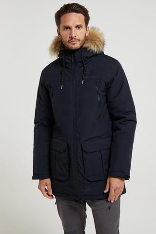 Mountain Warehouse Mens Traverse Hybrid Waterproof Jacket (Black)