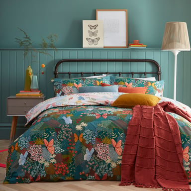 Juego de Fundas de Edredón Reversibles Forage Floral