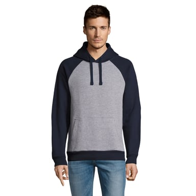 SOLS Unisex Adult Seattle Sweatshirt (Grey Melange/French Navy)
