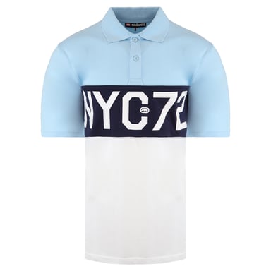 Ecko Unltd. Polo de polo azul claro para hombre premium