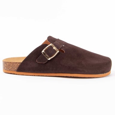 Purapiel Zueco Tejano Marron
