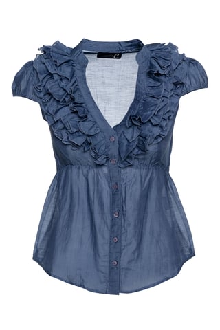 Sleeveless Ruffle Detail Top