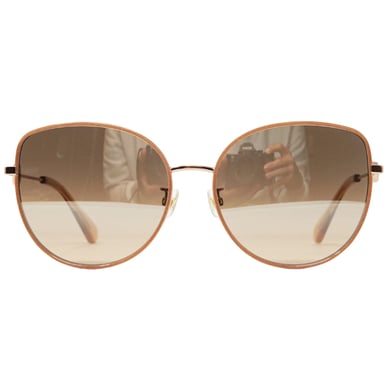 Kate Spade gafas de sol doradas con lentes marrones