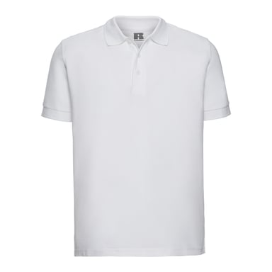Russell Mens Ultimate Cotton Polo Shirt (White)
