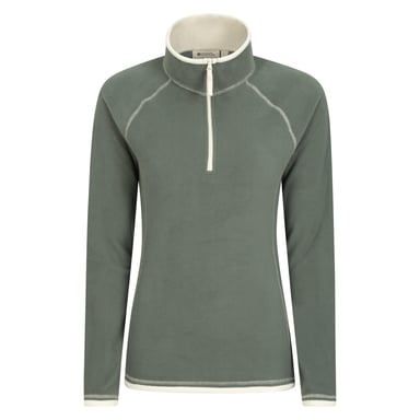 Mountain Warehouse Womens/Ladies Montana Half Zip Fleece Top (Dark Green)