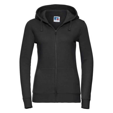 Russell Womens/Ladies Authentic Full Zip Hoodie (Black)