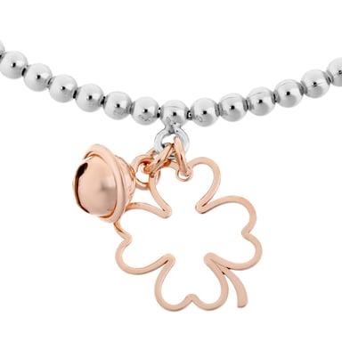 Orphelia Women's 925 Sterling Silver Bracelet - Silver/Rose ZA-7110