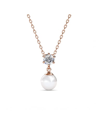 Colgantes Pauline - Oro rosa y cristal