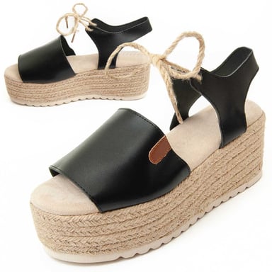 Sandalía de Tacón Montevita Pellis en Negro