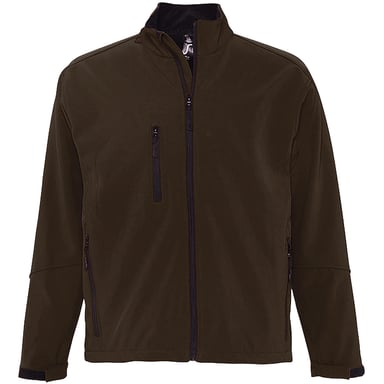 SOLS Mens Relax Soft Shell Jacket (Breathable, Windproof And Water Resistant) (Dark Chocolate)