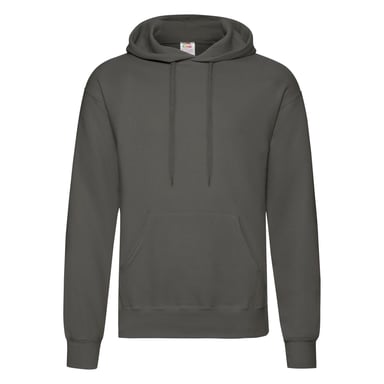 Fruit Of The Loom Unisex Adults Classic Hooded Sweatshirt (Light Graphite)