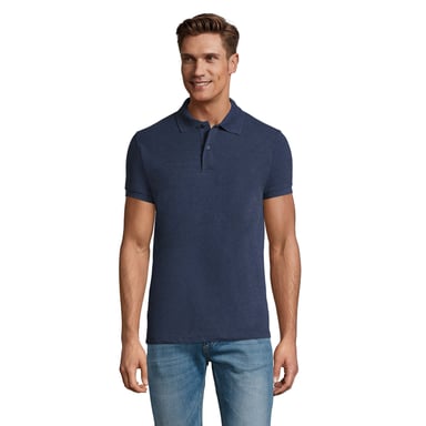 SOLS Mens Perfect Heather Polo Shirt (Denim Heather)