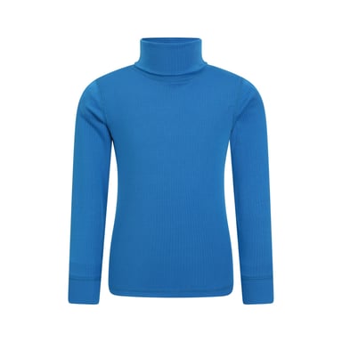 Mountain Warehouse Childrens/Kids Talus Roll Neck Long-Sleeved Top (Cobalt)
