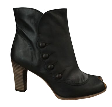Timberland Marge Peep Toe Zip Up Womens Heel Boots Brown 25684 B5E