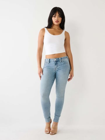 Jennie Mid Rise Curvy Skinny in Peak Spot